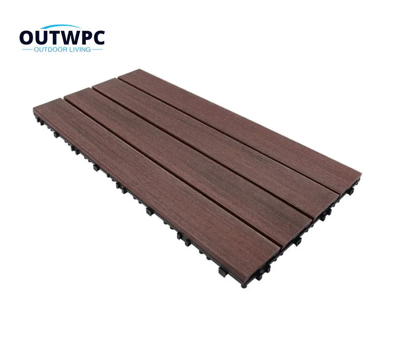 interlocking composite deck boards