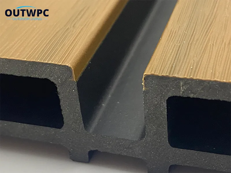 Semi-clad co-extruded WPC wall panel 5