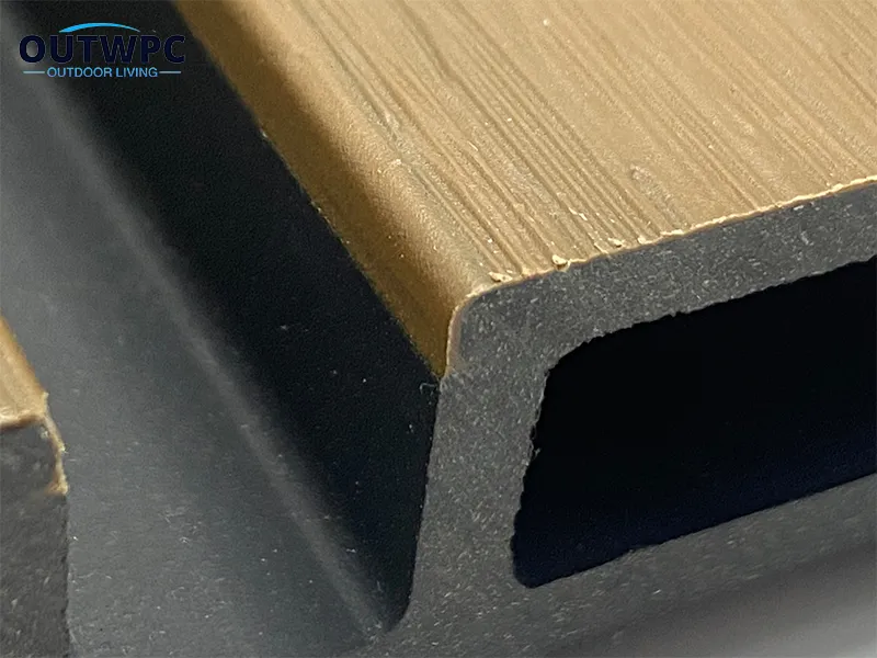 Semi-clad co-extruded WPC wall panel